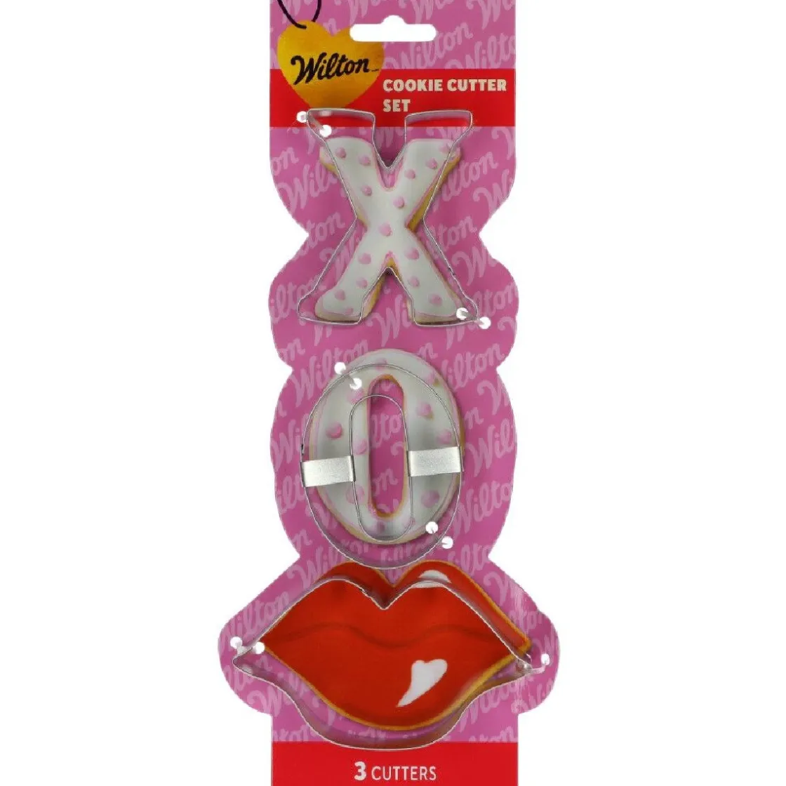 Wilton Uitstekers Valentijn Lippen Set/3* Figuur Stekers