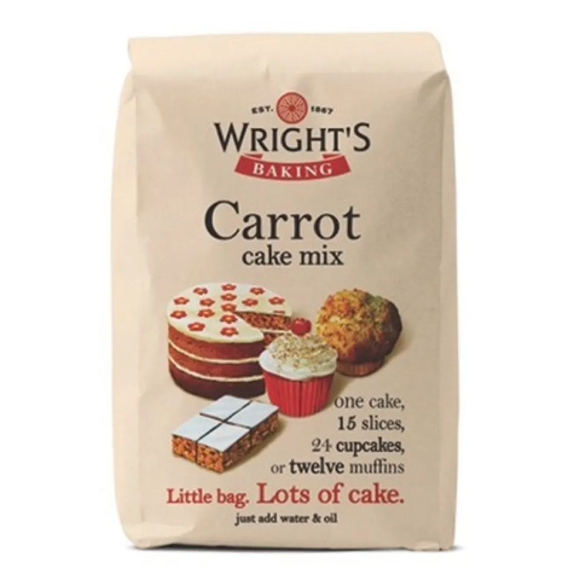Wright´s Wright's Carrot Cakemix 500g* Banketmixen|Bekijk Alle Mixen